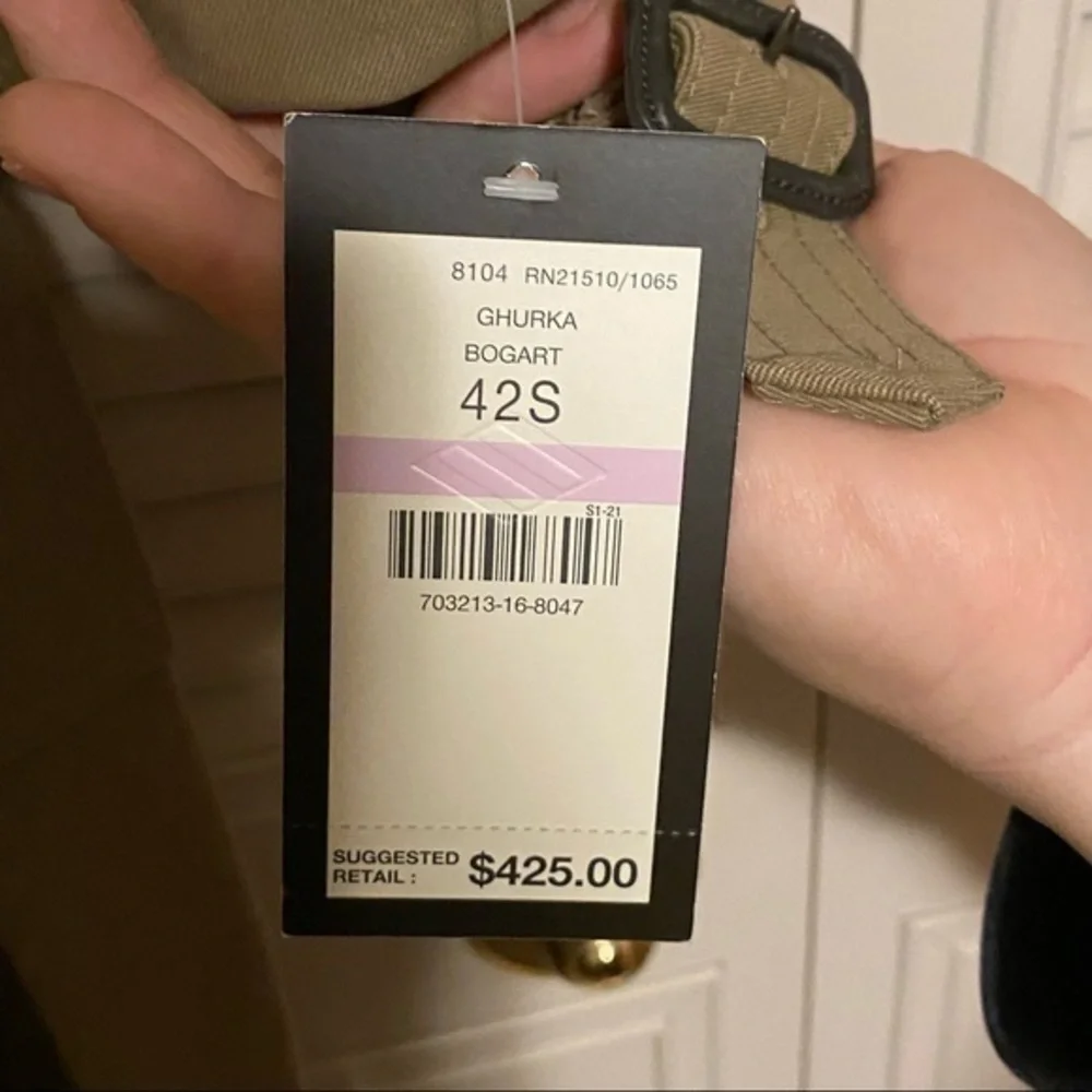 👩🏼‍💻💼🙋🏻‍♂️Joseph Abboud || Mens Trench Coat 42 Short - Picture 7 of 11